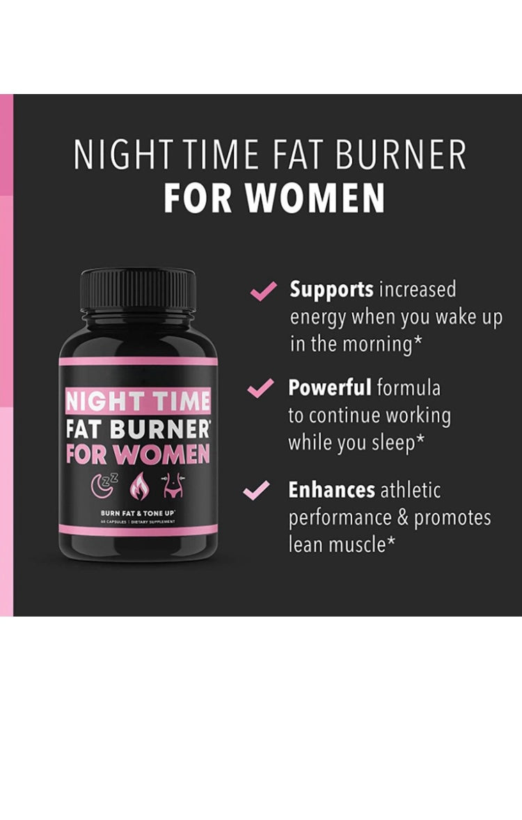 Night Time Fat Burner For Women cap – 60 caps/bottle