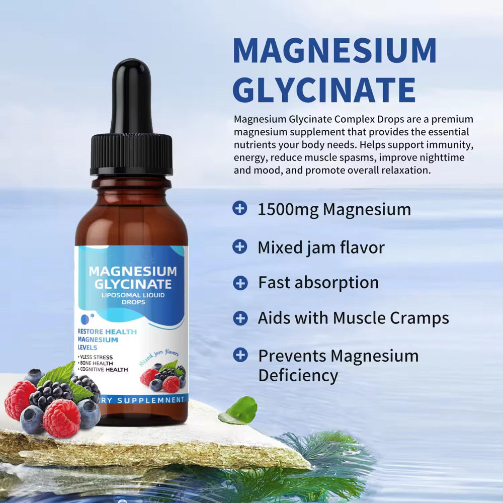 MAGNESIUM GLYCINATE LIQUID DROPS 60ML