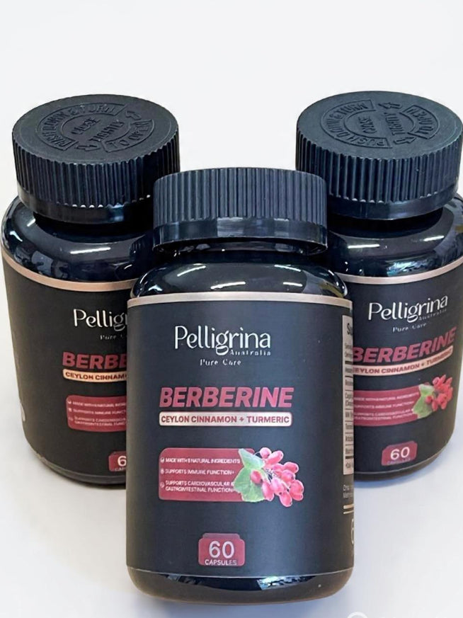 PELLIGRINA VEGAN BERBERINE
CEYLON CINNAMON + TURMERIC 60 CAPSULES | METABOLIC SUPPORT